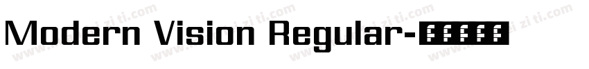 Modern Vision Regular字体转换